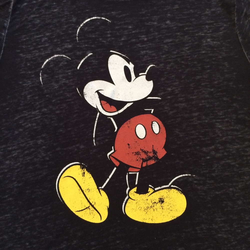 Slim Fit Mickey Mouse Burnout Tee Size XS - Picture 2 of 7